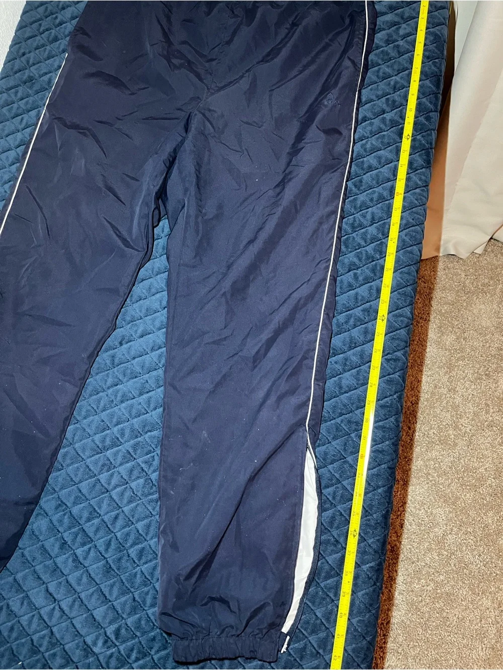 Streetwear Head Navy and White Men's Loose Fitted Joggers